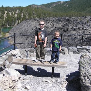 Jackson & Colton2 @ Big Obsidion Flow - East-Paulina Lake 7-9-11.jpg.JPG